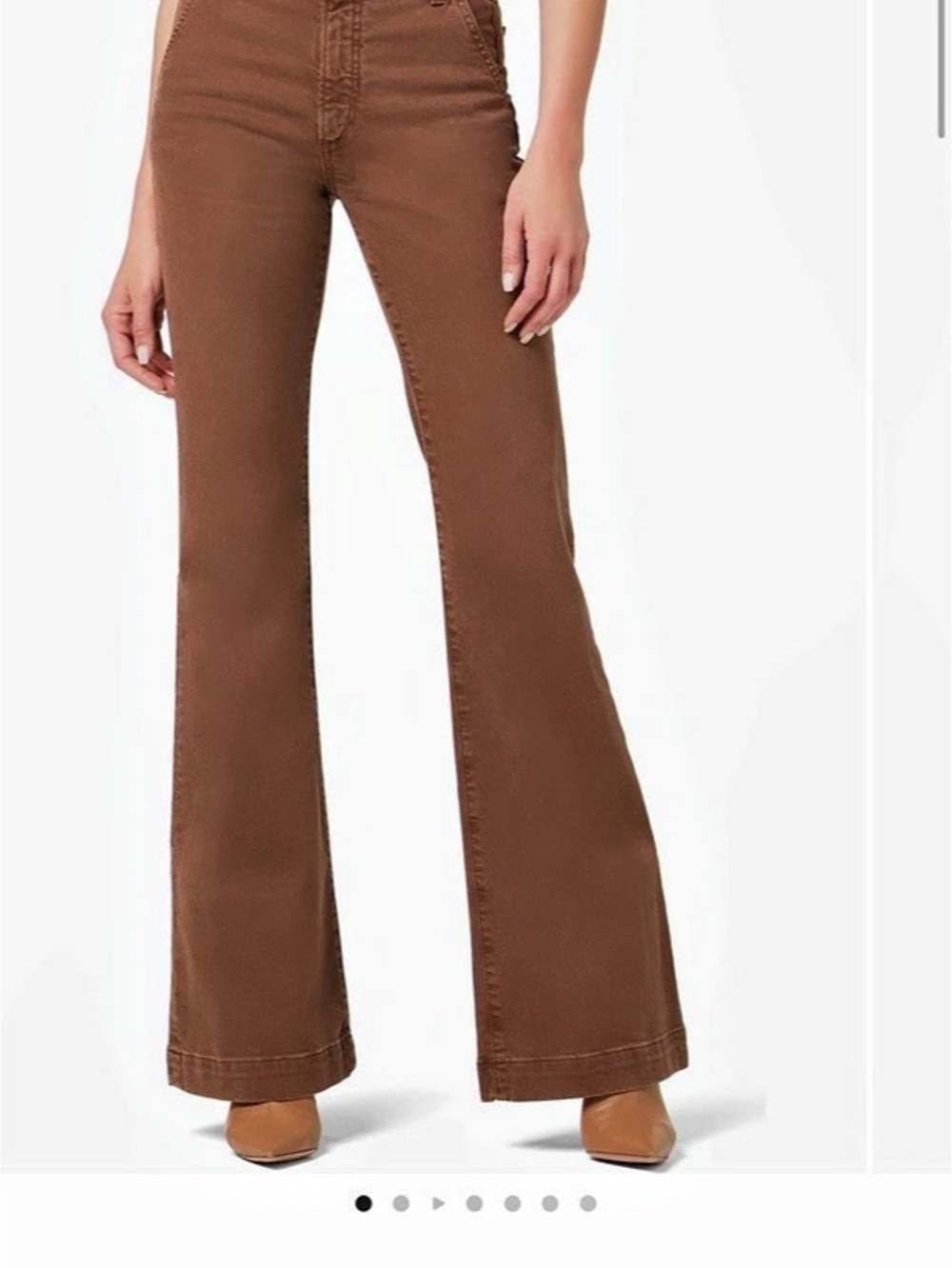 Joe's The Molly High Waist Flare Trouser Jeans High Waist Flare Jeans Brown